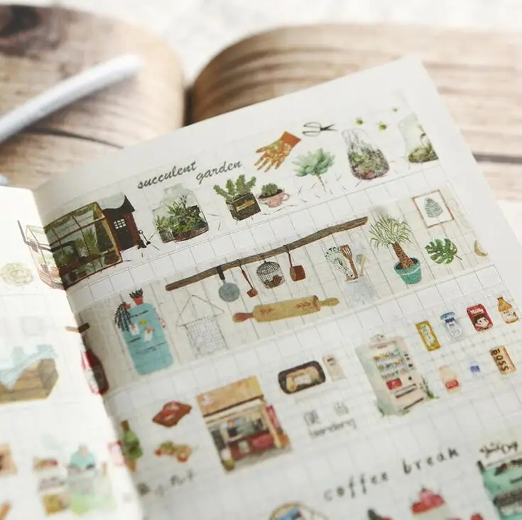 

Fresh Art Food And Life Washi Tape Adhesive Tape DIY Scrapbooking Sticker Label Masking Craft Tape