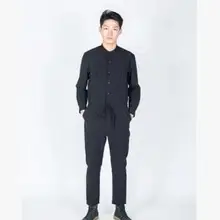 M-5XL Горячая весна корейский Для мужчин ход Для мужчин t модные повседневные Тонкий комбинезон Большие Размеры Мужской один кусок рабочие брюки костюмы