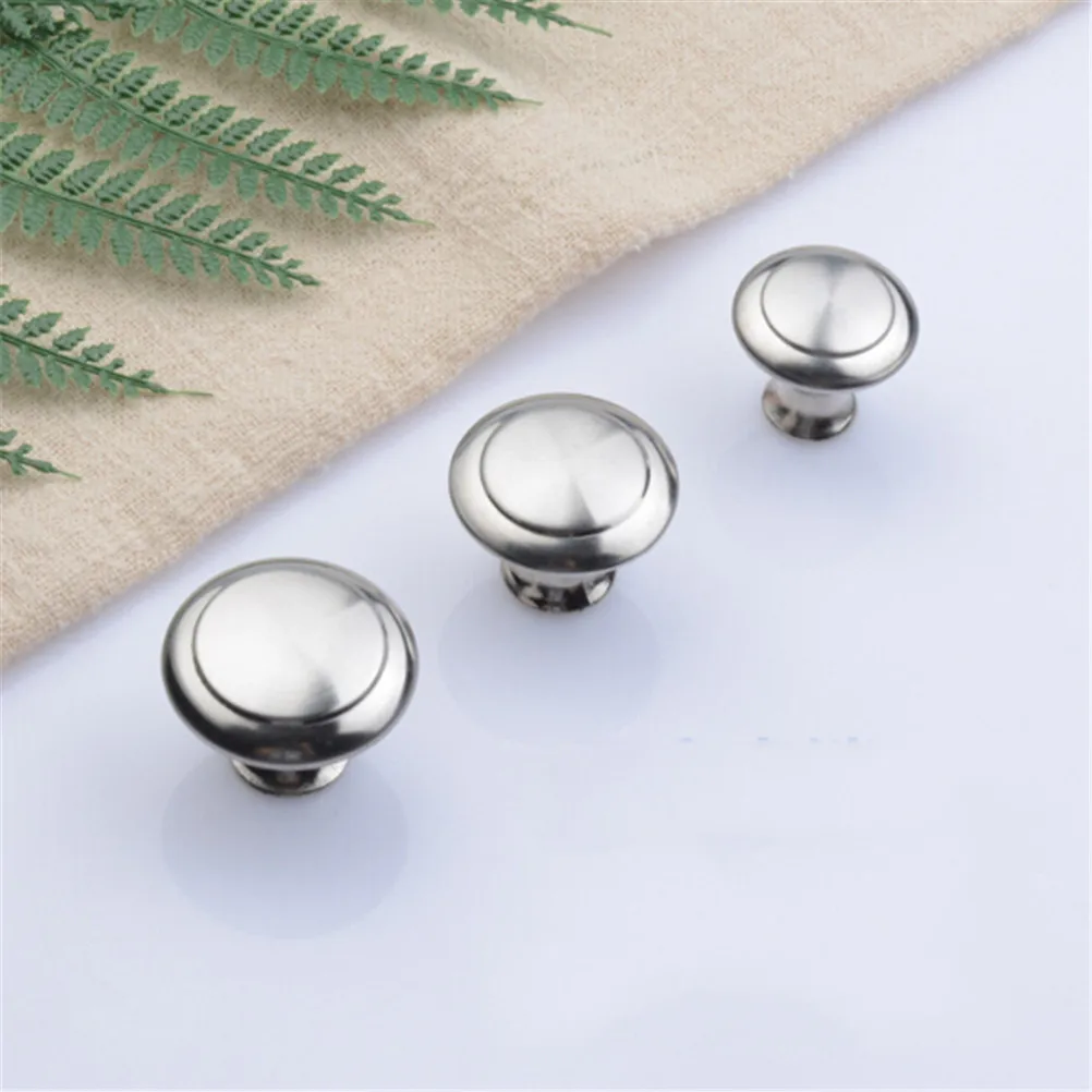 

Diameter 23mm 27mm 30mm Zinc Satin Nickel Cabinet Pull Cupboard Drawer Handle Wardrobe Handle With Screw Furniture Hardware