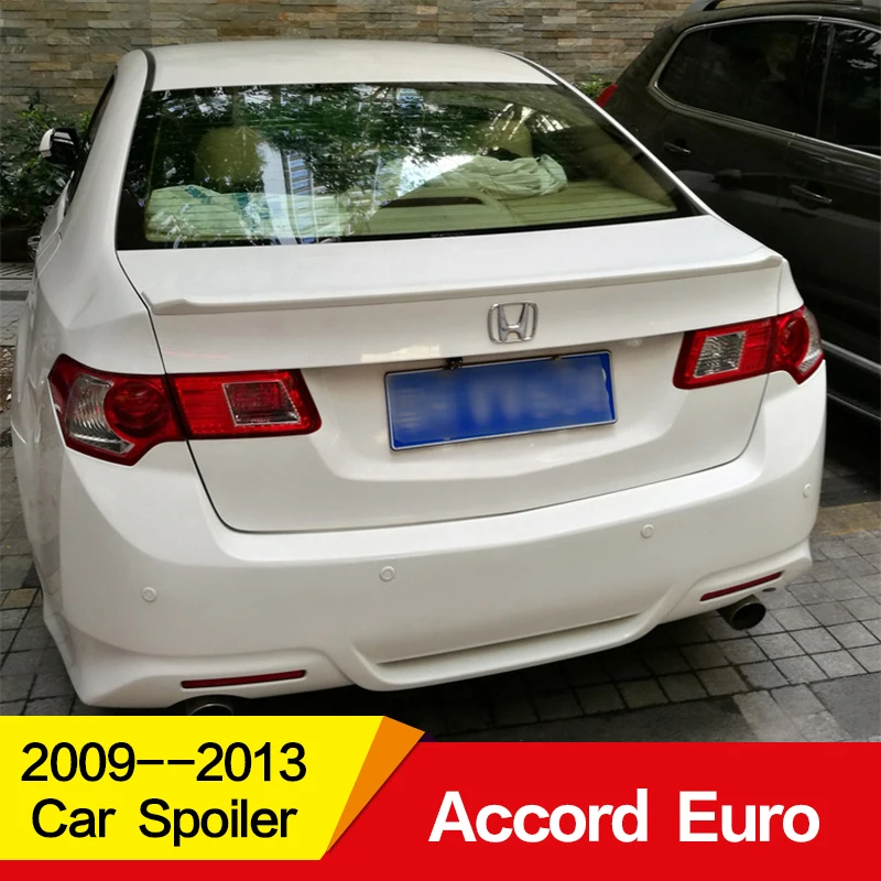 Используется для Honda accord евро mk8 спойлер 2009-2013 года настоящий углерод волокно ABS материал заднего крыла автомобиля аксессуары автомобиля рефитт