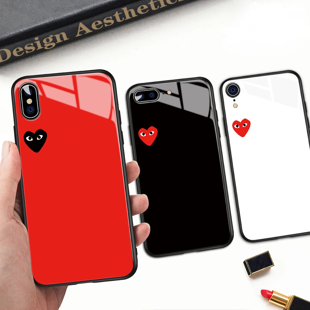 

Love CDG Play Comme des Garcons For iphone 6 8 6s 6 s Case For iphone X XS Max XR 7 8 Plus Case For iphone 7 5 5s se Case Cover