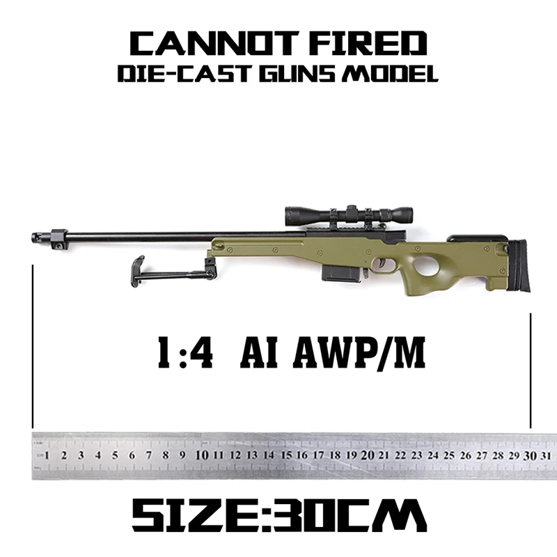 

1:4 Assemble Metal Toy Gun Model Can Not shoot AWM AK47 AK-74 DIY Mini Gun Model For Collection Metal Alloy Gun Toys Boy Gift