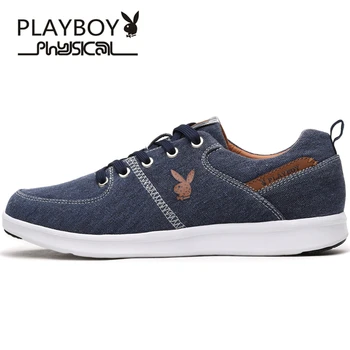 

PLAYBOY 2017 Fashion Summer Men Canvas Shoes Breathable Casual Shoes Men Shoes Loafers Comfortable Ultralight Lazy Shoes Flats