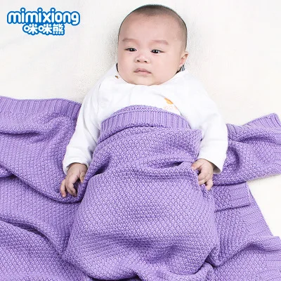 

Baby Blanket Knitted Newborn Swaddle Wrap Blankets Super Soft Toddler Infant Bedding Quilt For Bed Sofa Basket Stroller Blankets