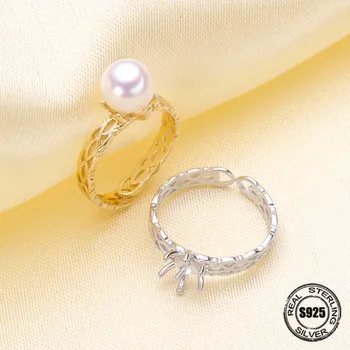 

Fashion Pearl Ring Jewelry Accessories Of Silver Round Rings 925 Sterling Silver Rings For Women Jewelry Making