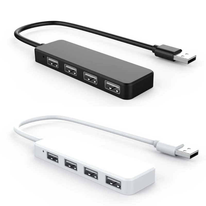 USB 2,0 4 Порты Hub расширение Splitter адаптер для ПК компьютер Зарядное устройство