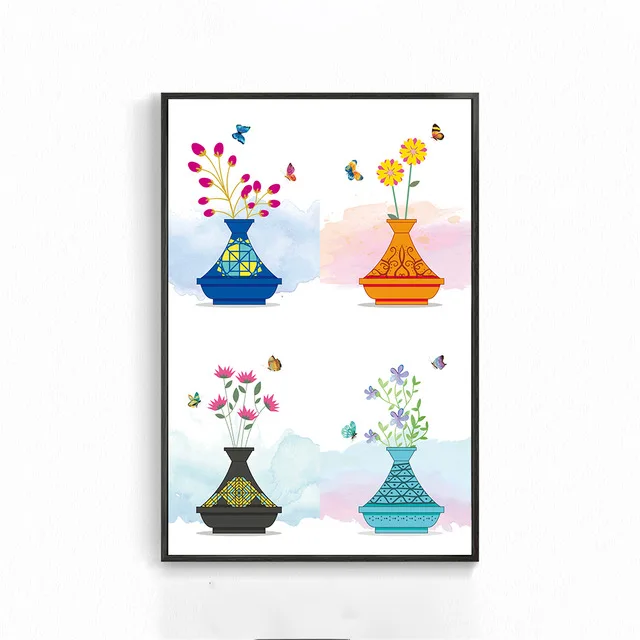 Flowers-Canvas-Artistic-Wall-Painting-Vase-Flower-Arrangement-Colorful-Animal-Butterfly-Home-Decoration-Painting-Poster.jpg_640x640 (4)