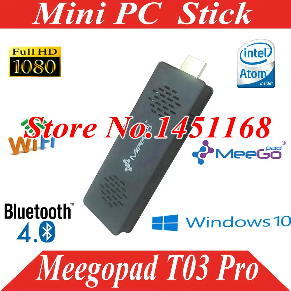 Мини ПК Meegopad T03 Pro android 2 + 32 ГБ четырехъядерный Wi Fi Bluetooth|compute stick|tv computermeegopad t03 |