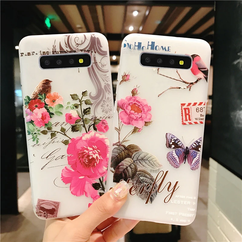 

Coque,Cover,Case,for Samsung galaxy Note 9 8 Note8 Note9 capinha silicone Silicon 3d cute original Phone Back Flower Etui