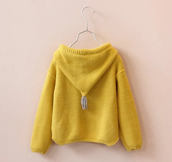

Hot Sale Baby Girls hooded Sweaters Children's Kids Winter Autumn Clothing Baby cotton sweater Pullovers Knitting Warm Outerwear