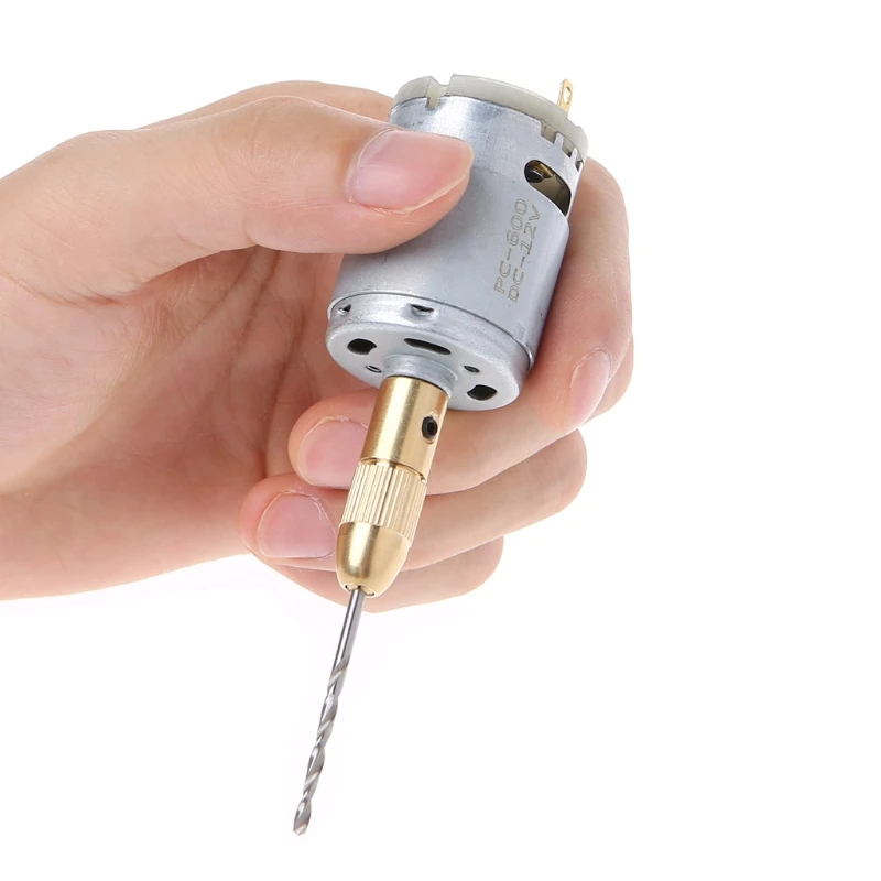Mini Electric Hand Drill Small 12V Motor + 0.5-3.0mm Twist Drill Bit Rotary Tool Mini Electric Hand Drill Small 12V Motor + 0.5-3.0mm Twist Drill Bit Rotary Tool