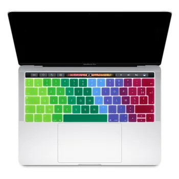 

Euro Version French Azerty Keyboard Covers Silicone Skins for Macbook Pro 13" 15" A1706 A1707 A1989 A1990 A2159 with Touch Bar