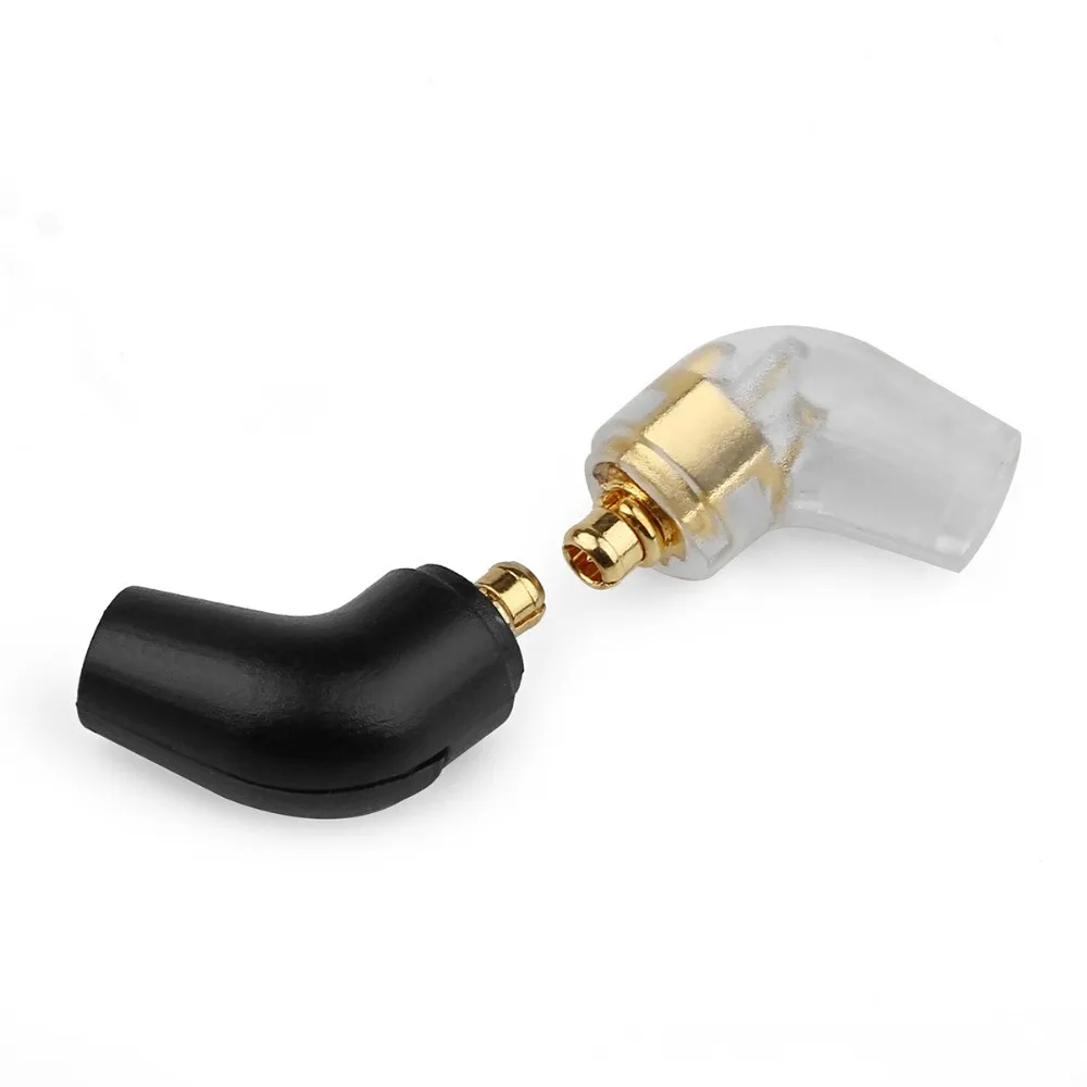 Headphone Plug Adapters HIFI DIY Audio Connector For MMCX ER4SR ER4XR SE315 SE535 UE900 Wire AUX Jack Adapter Black Transparent