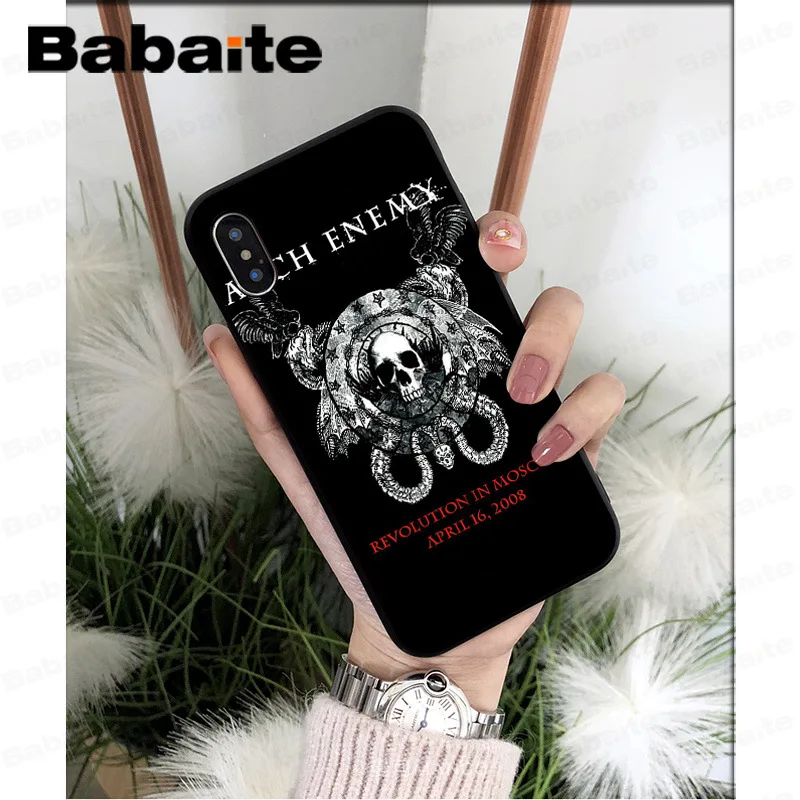 Babaite Arch Enemy Pattern TPU Soft Phone Accessories Phone Case for Apple iPhone 7 8 6 6S Plus X XS MAX 5 5S SE XR Cellphones