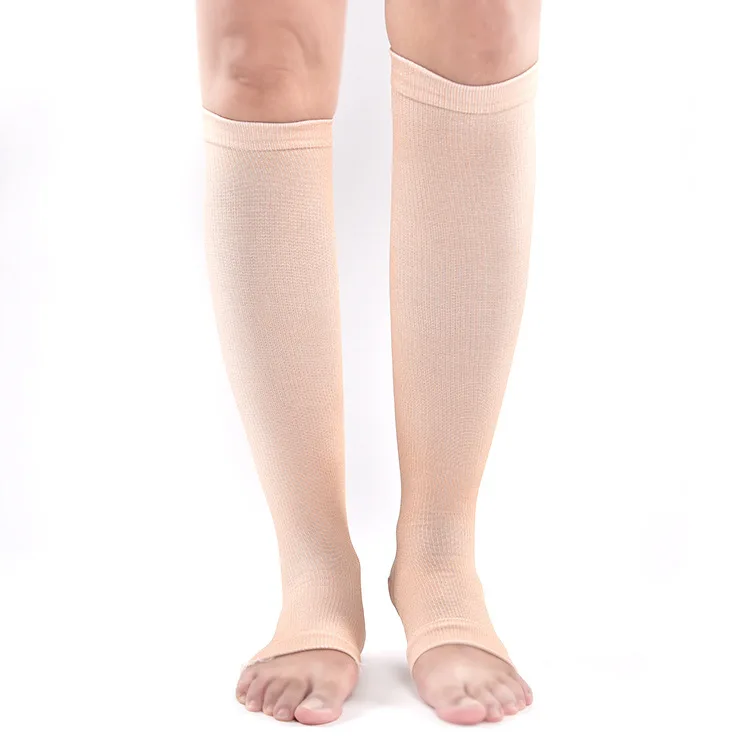 Unisex Women & Men Compression Stockings Zipper Leg Socks