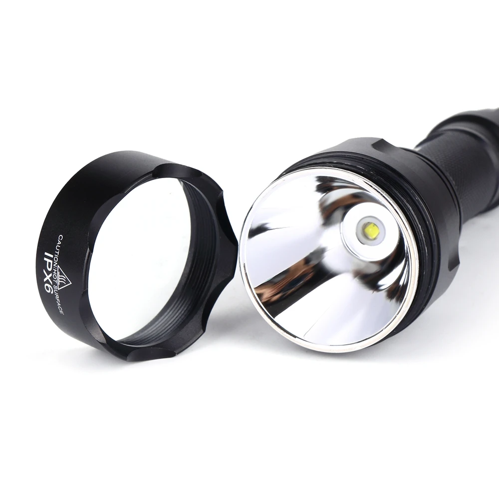 AloneFire C8 CREE XM-L L2 T6 светодиодный тактический флэш-светильник фонарь наружный страйкбол прицел ружья светильник 18650 перезаряжаемая батарея