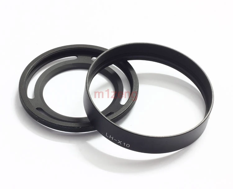 Lh X10 Metal Lens Hood Filter Adapter Ring 52mm Cap For Fujifilm