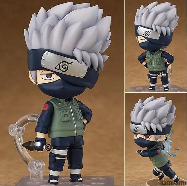 

10cm Naruto Shippuden Hatake Kakashi Nendoroid 724# Anime Action Figure PVC toys Collection figures for friends gifts