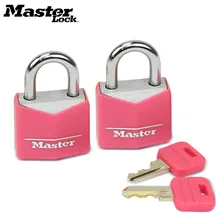 Master Lock small Mini Padlock Locker Lock Drawer Student Concentric luggage case box Lovers Lock 4 Colors 2 Keys Wholesale small mini lock solid plastic case copper padlock travel tiny suitcase and lock with 2 keys have 8 colors home accessories