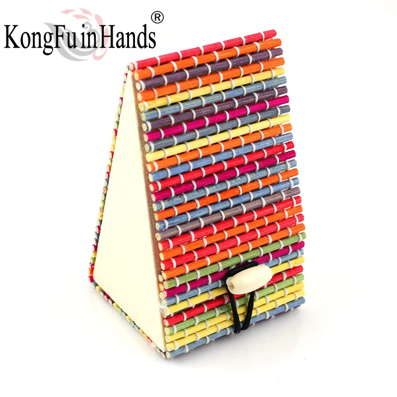 Hot Sale lovely Multicolor rainbow Bamboo gift box Cute jewelry Case vintage High Quality Display Boxes Wholesale