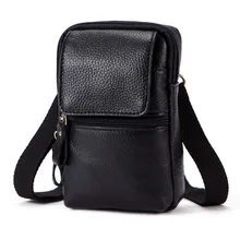 Мужская сумка натуральная кожа сумка высокого качества через плечо сумка через плечо поясная сумка на талию кошелек для телефона