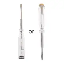 100-500 В Многофункциональный светодиодный Электрический тестер ручка-отвертка детектор напряжения