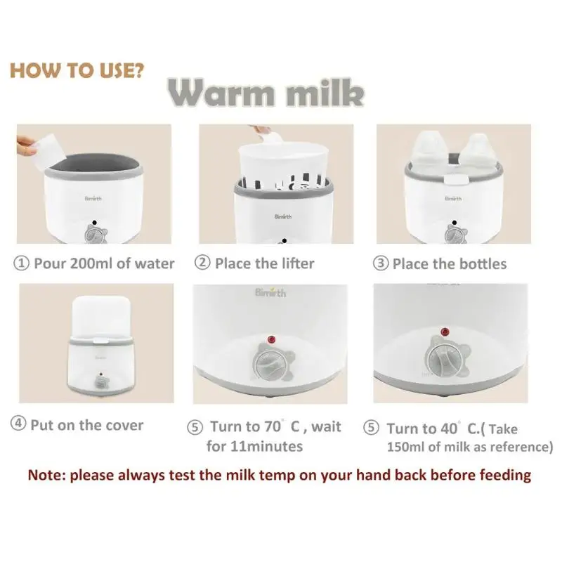 США/ЕС Plug ребенка кормление двойной теплее бутылки Multi Функция молочный продукт нагреватель паровой умный Электрический стерилизатор