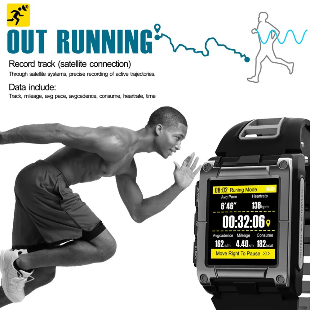 

Professional IP68 Waterproof Swimming Smart Watch Bluetooth GPS Wristband WristWatch Bluetooth Smart Watch Sport Pedometer