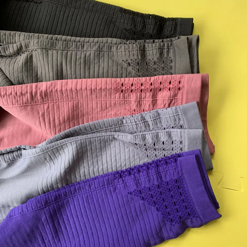 Women New Energy Seamless Leggings Push Up Pink Yoga Pants Stretchy Booty Sport Leggings High Waist Gym Tights Sports Leggings