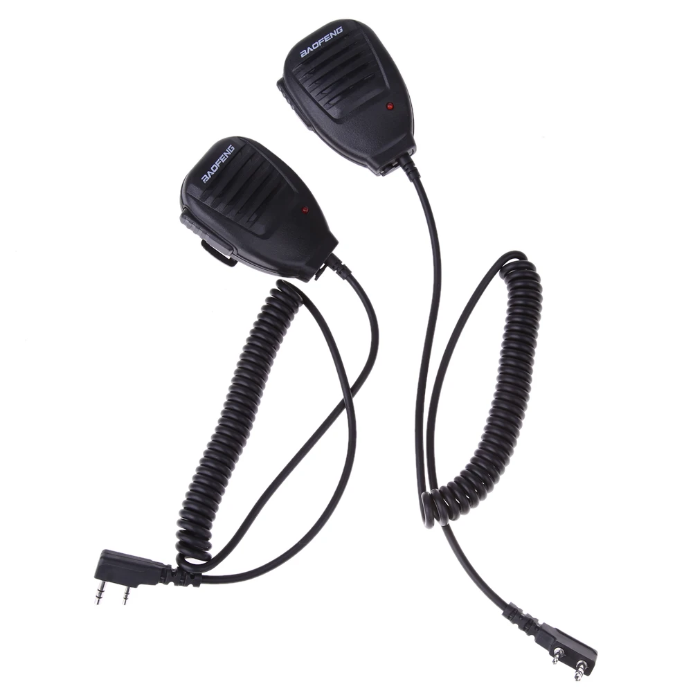 2 шт. PTT Динамик микрофон рации ручной микрофон Аксессуары WSX для Kenwood Baofeng BF-888S BF-UV5R Retevis RT5R H777 RT3