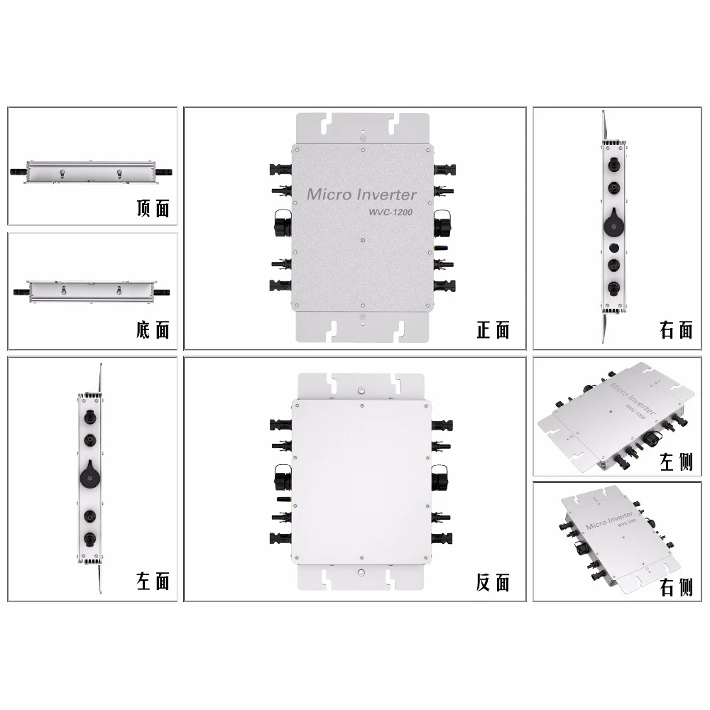 Солнечной энергии микро инвертор WVC1200W DC22-50V для фотоэлектрической панели системы Trid Tie инвертор