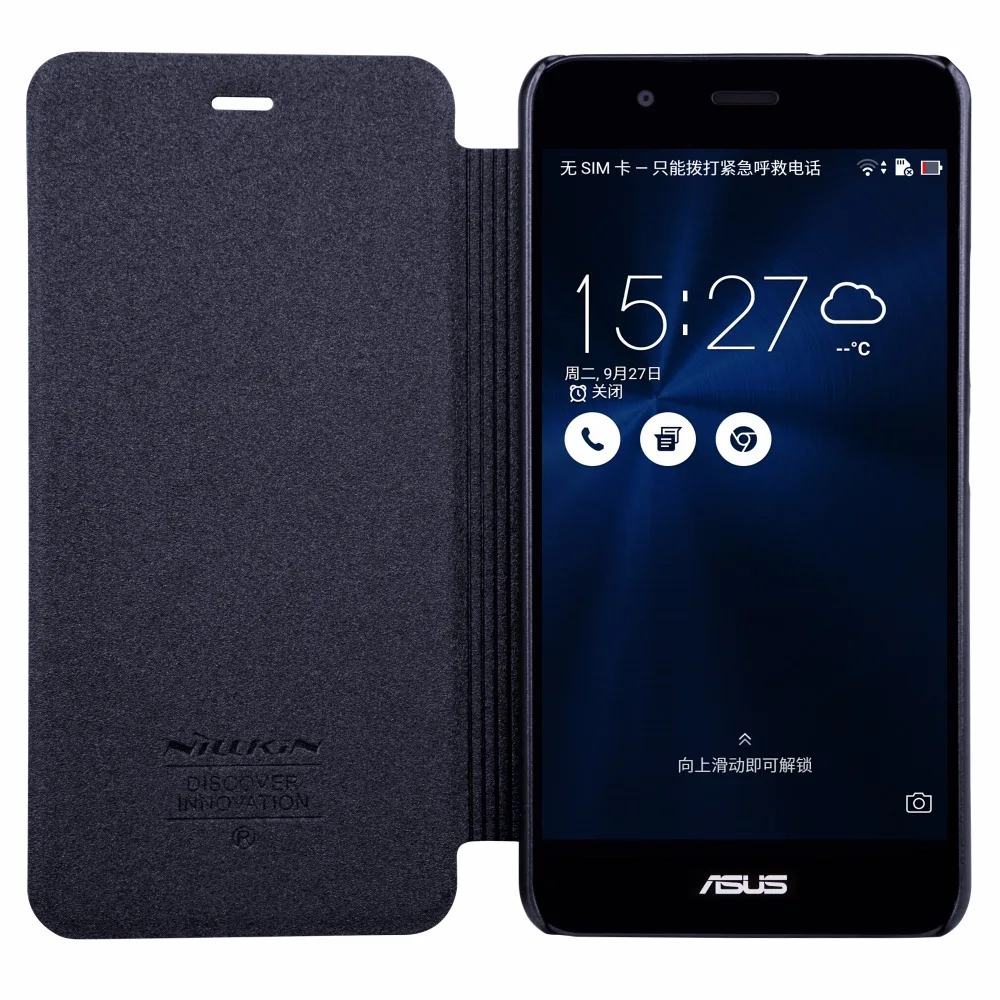 Чехол для Asus Zenfone 3 Max, 5,2 дюймов, NILLKIN, блестящий, из искусственной кожи чехол, откидная крышка для Asus Zenfone 3 Max Zc520tl, чехол для телефона