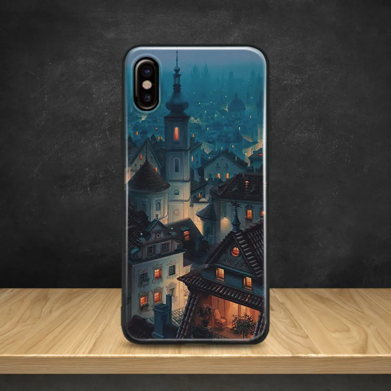 

Aesthetic Netherlands painting Soft Silicone Phone Case Cover Shell For Apple iPhone 5 5s Se 6 6s 7 8 Plus X XR XS MAX