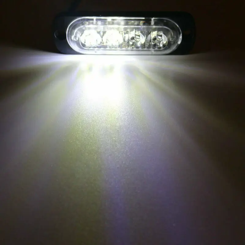 Стробоскопический режим освещения прицепа 4 светодиодный для автомобиля скорой помощи маркер со стробоскопической вспышкой для предупредить аварийный свет 12 V-24 V Боковой габаритный фонарь