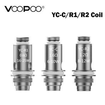 

5pcs/lot Original VOOPOO YC-C 1.6ohm YC-R1 0.6ohm YC-R2 1.2ohm Fit Electronic Cigarette Voopoo FINIC 16 AIO FINIC 20 AIO Kit