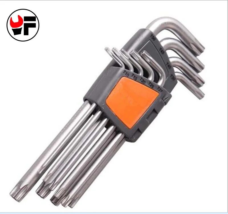 9PCS/Set Double End Hex Socket Wrench Hex Key Allen Wrench For Car