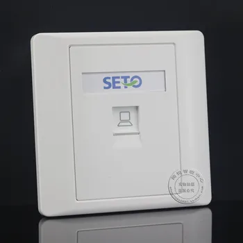 

Gigabit Wall Plate Single Port CAT6 RJ45 Network Ethernet LAN Socket Outlet Panel Faceplate