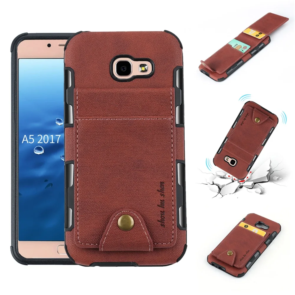 Ударопрочный чехол для телефона с карманами для карт для samsung Galaxy A3 A5 A7 J5 J7 Max Neo Pro J2 Prime, двойной чехол