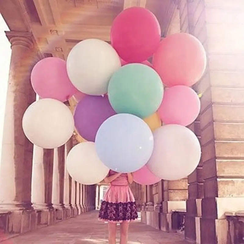 36 дюймов красочные большие латексные шары, гелий надувные гигантские шары для свадьбы и дня рождения вечерние большие шары украшения