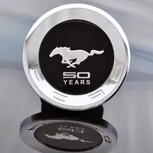 2017 Nueva Caliente Caballo 3D Auto Car Rear Back ABS Etiqueta Engomada Del Emblema para Ford Mustang 50 Años Edición