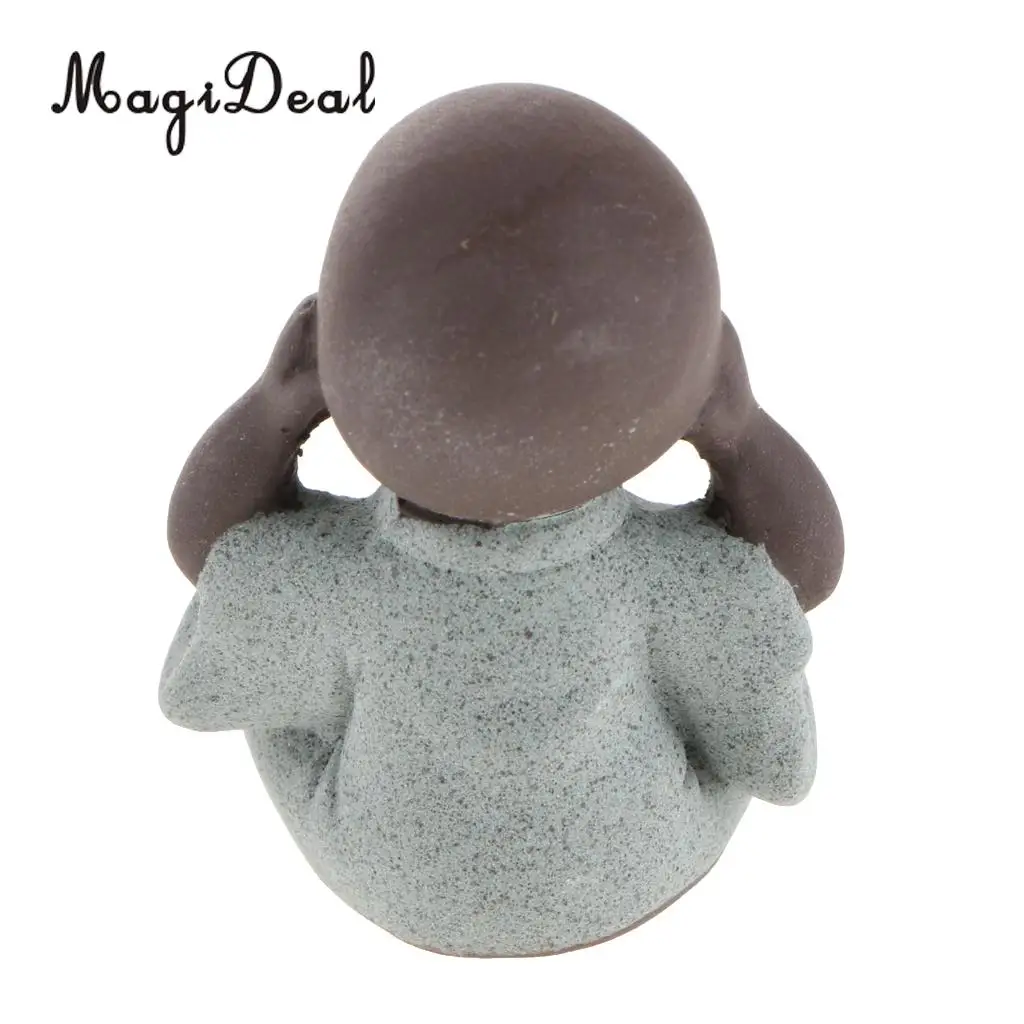 Chinese Kung Fu Tea Pet Little Buddha Monk Statue for Home Tea House Tea Party Decoration