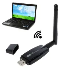 300 Мбит/с беспроводная сетевая карта RTL8192 USB WiFi адаптер 802.11n Wi-Fi приемник AP 2dBi антенна для ПК Windows Linux MAC