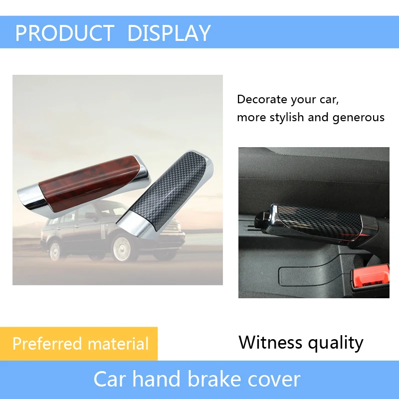 Car Parking Handbrake Grips Protect Covers Sticky For Ford focus 2 3 fiesta ranger mondeo mk4 mk3 Hyundai Solaris Tucson Creta