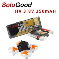 5 шт. SoloGood Lipo батареи 1 S 3,8 в 350 мАч 80C перезаряжаемые батарея с PH2.0 разъем для Indoor Racing Drone игрушка