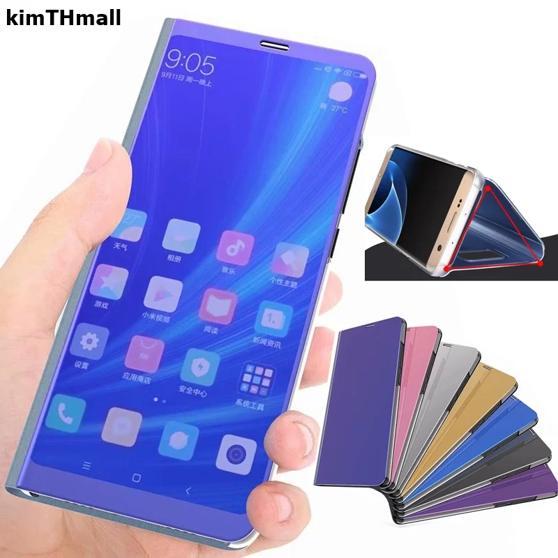 Чехол для Xiaomi mi6 чехол с откидной крышкой зеркальный гальваническим покрытием и
