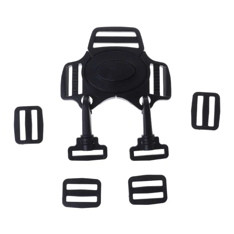 

Baby 5-Point Belt Lock Clip Hook Stroller Pram Buggy Safe Harness Strap Buckle Black