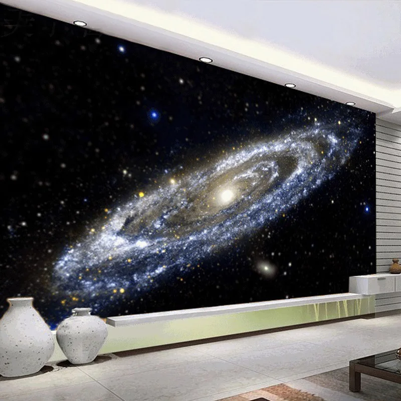 Пользовательские 3D обои Млечный Путь Туманность Вселенная черная дыра тема Обои для Гостиная Спальня потолок роспись