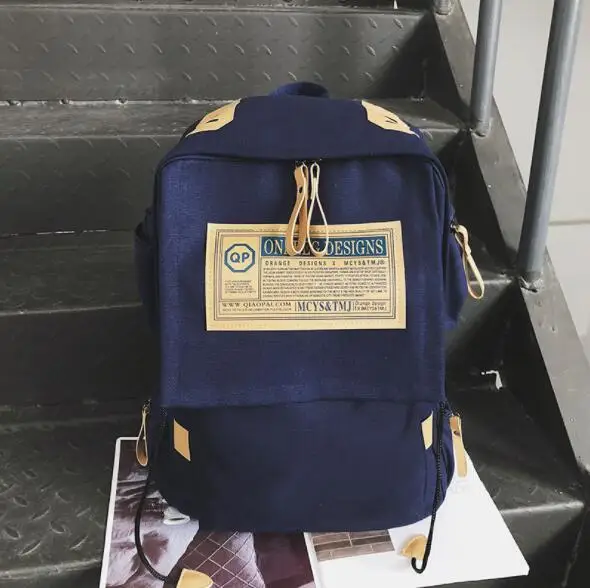 Школьные сумки для девочек-подростков, студенческий школьный рюкзак для ноутбука, женские холщовые рюкзаки, женская сумка через плечо, женская сумка mochila feminina - Цвет: blue