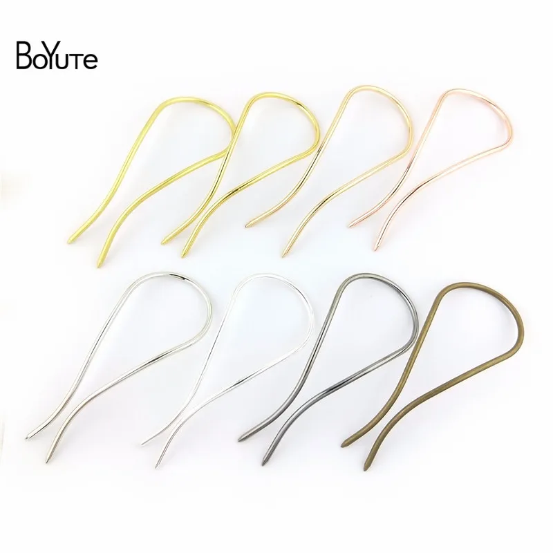 BoYuTe 1 Piece 1003MM Metal Brass Arch Hair Stick Diy Hand Made Hair Jewelry Accessories 7 Colors (2)