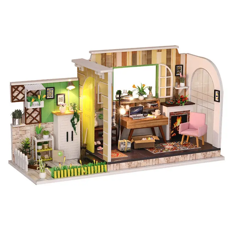 

Studio Of Gothenburg 3D DIY Children Adult Miniature Wooden Doll House with Furniture Model Building Dollhouse Toys